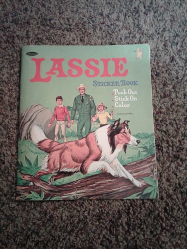 Lassie Sticker Book, Whitman 1969