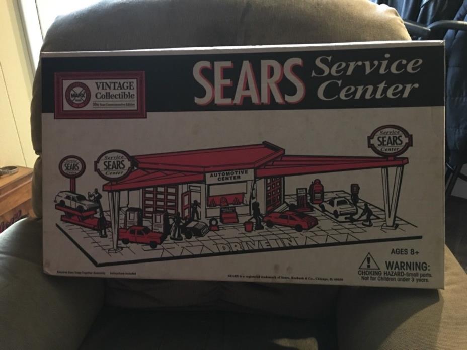 Sears Service Center Play Set By Marx - Model No. 3436R Vintage Collectible