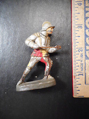 5.  Elastolin Red And Yellow Composition Knight Attacking 11TB.