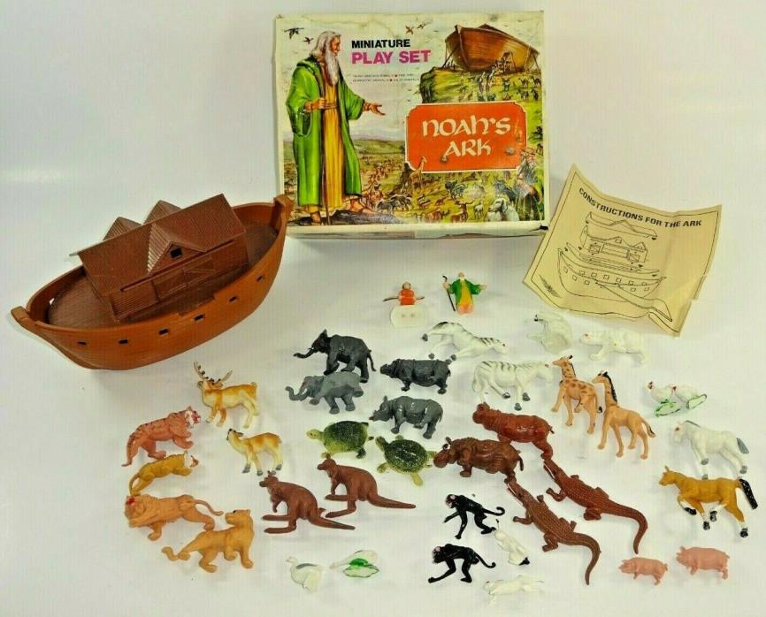Vintage 1971 Chadwick Miller Noah's Ark Miniature Play Set  # 91423 ~ Hong Kong