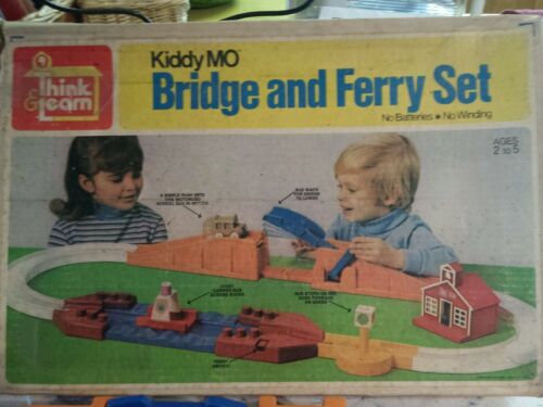 Vintage Ideal Toy Kiddy MO Bridge and Ferry Set 1974 Box Track Bus & Boat