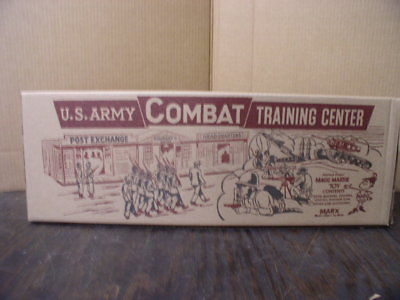 Marx Army Combat Center Reproduction Box. Excellent
