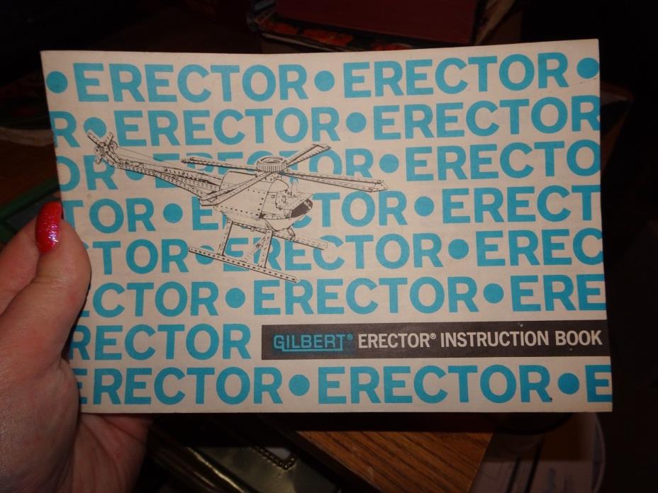 GABRIEL GILBERT ERECTOR INSTRUCTION BOOK MANUAL 24 PAGES PLUS COVERS