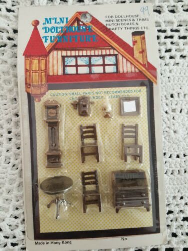 Vintage Mini Dollhouse Furniture Micro Living Room Set Hong Kong