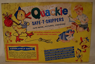 Michael Products Co RARE 1954 vtg Quackie Safe T Snippers set w/Box WORKS