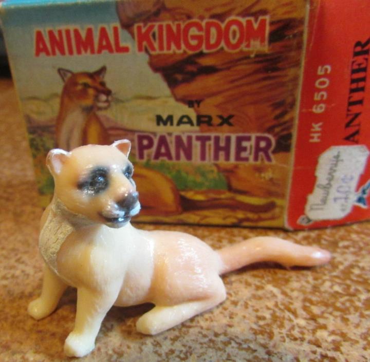Animal Kingdom by Marx 1962-63 Panther  MK 6505 Hong Kong Original Box!