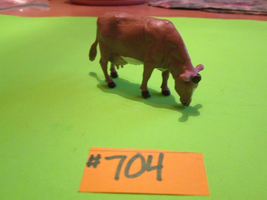 Vintage 1970's Britain's Ltd. Grazing Jersey Cow! #704
