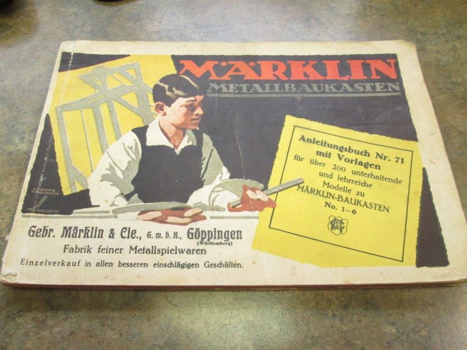 MARKLIN Vintage Instuction Manual, Model Bulilding, 176 Pages, Original Erector