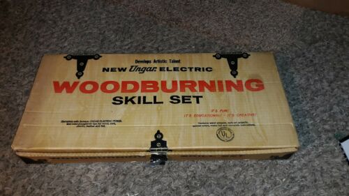 NOS Vintage New Ungar Electric Woodburning Skill Set Kit