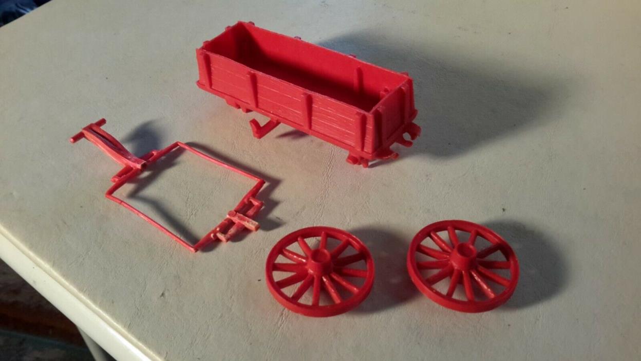 Marx Original Red Parts Wagon Train Ringo Conestoga Wagon Playset plastic