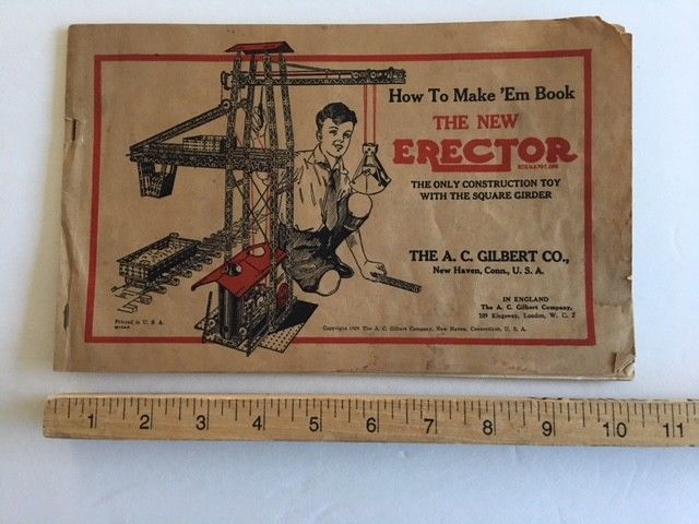 Erector Set Book   Manual of Instructions   1933   A. C. Gilbert Co.