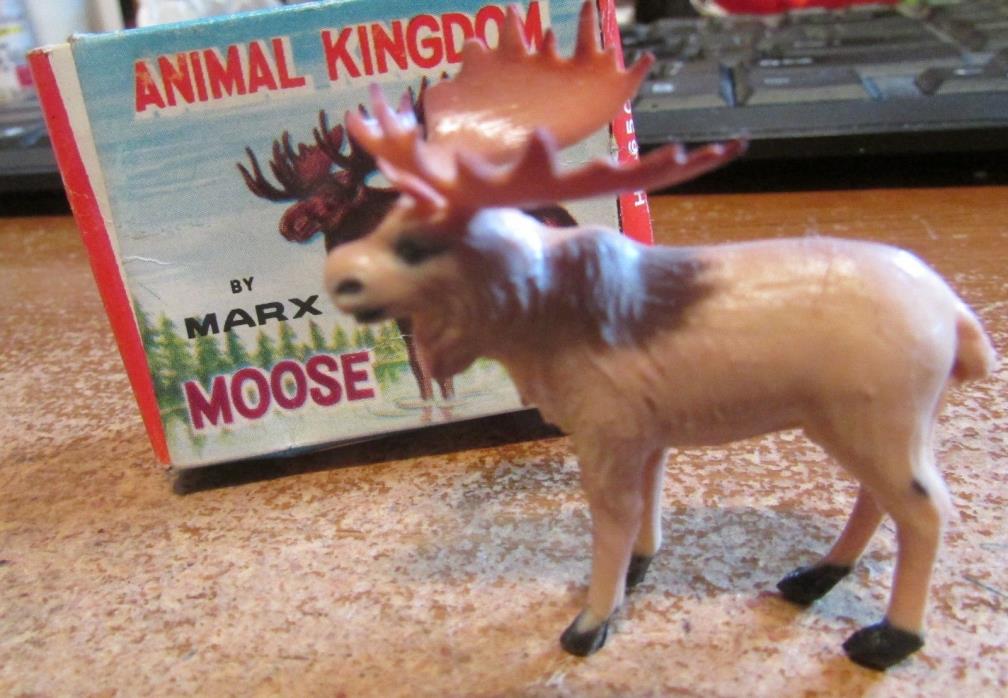 Animal Kingdom by Marx 1962-63 Moose  MK 6505 Hong Kong Original Box!