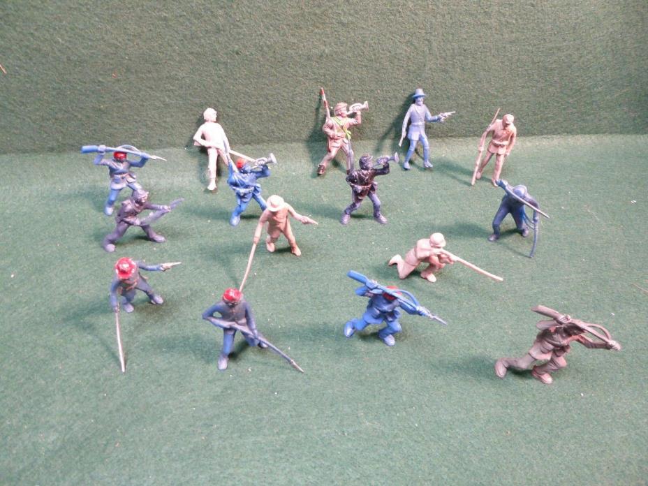 15 Vintage LIDO Blue and Gray Civil War Soldiers 2 1/2