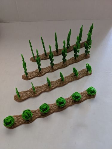Marx  Re-issue Farm Play Set Plastic Corn Crop Rows