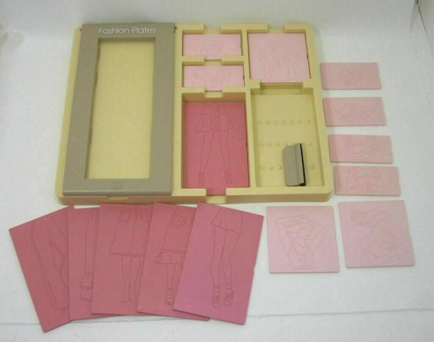 Tomy  Fashion Plate Designer Set with 15 Double Sided Plates & Crayon Holder