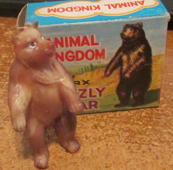 Animal Kingdom by Marx 1962-63 Grizzly Bear  MK 6505 Hong Kong Original Box!