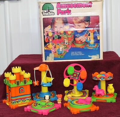 1976 Tree Tots Playset Amusement Park toy complete in original box Kenner toys