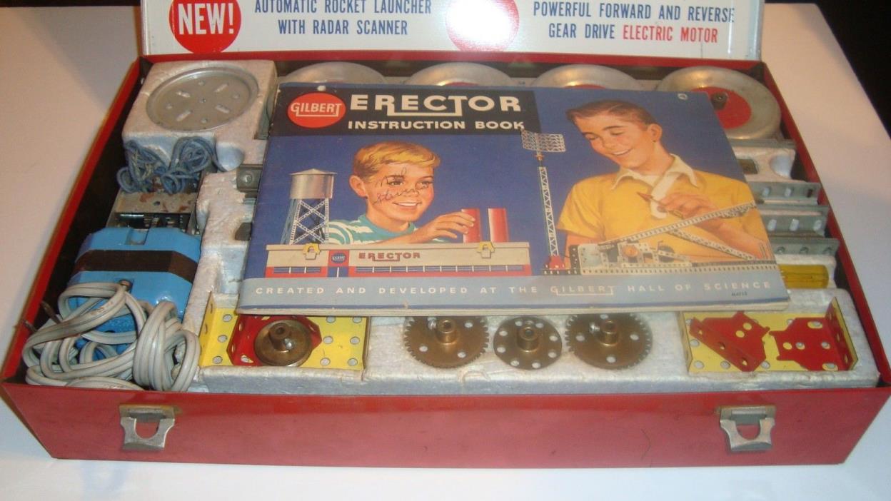 1959 Rocket Launcher Gilbert Erector Set incomplete