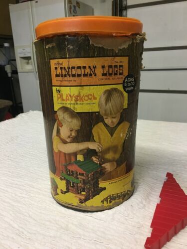Vintage Original Playskool Lincoln Log Set