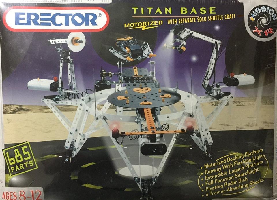 Erector Motorized Titan Base With With Separate Solo Shuttle Craft