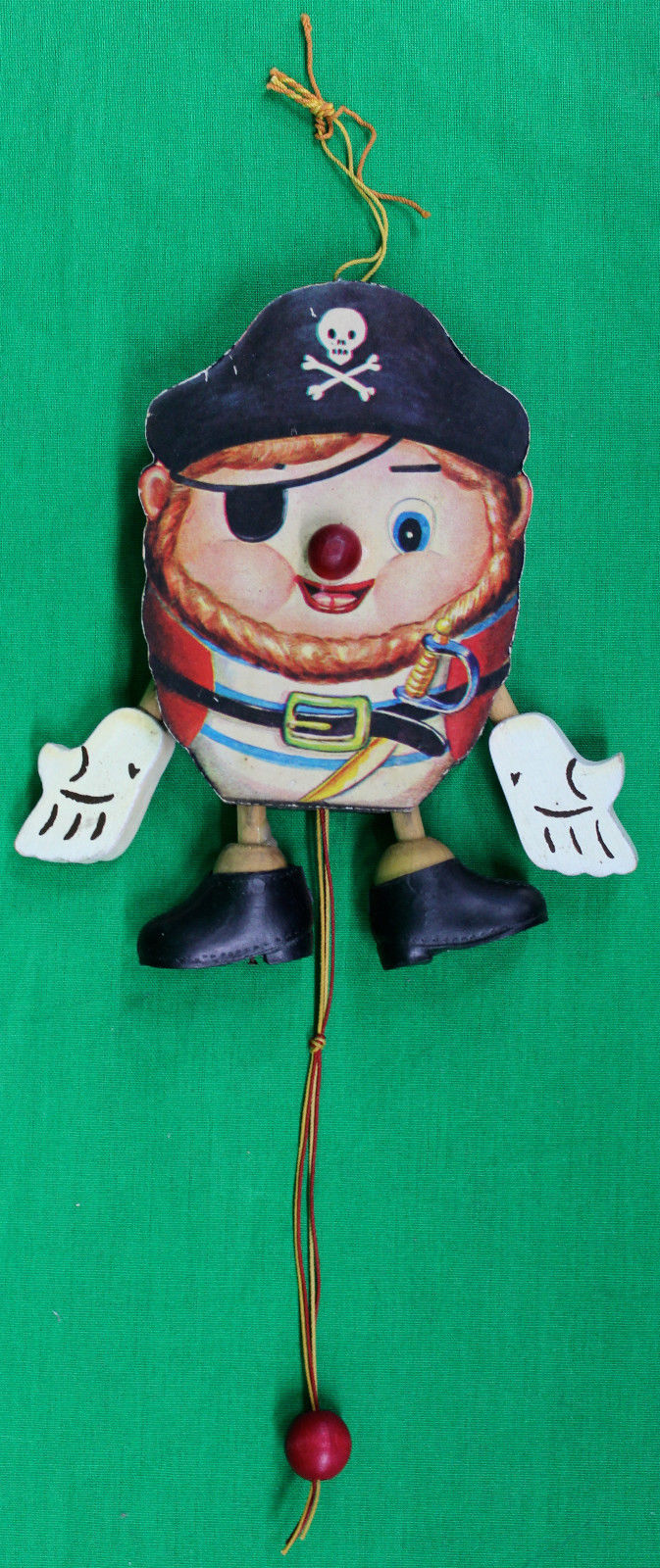 Original Vintage Japanese Toaw Toy Jumping Jack Pull Toy