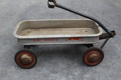 Vintage Original Greyhound Children's Aluminum Wagon