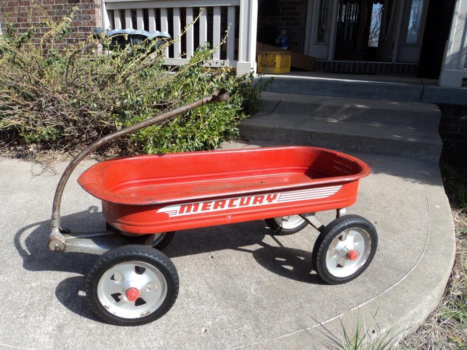 Antique 1950's Mercury Red Wagon Full Size