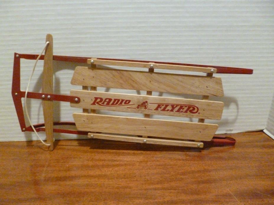 Radio Flyer Red Metal And Wood 16