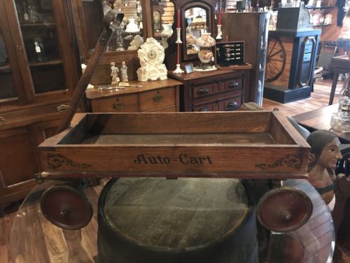 Rare Antique Vintage Auto-Cart Pull Wagon