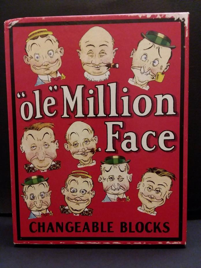 ole Million Face Changeable Blocks retro toy 1998 Optical Toys interactive game+