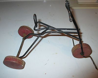 primitive tricycle cast iron and wood