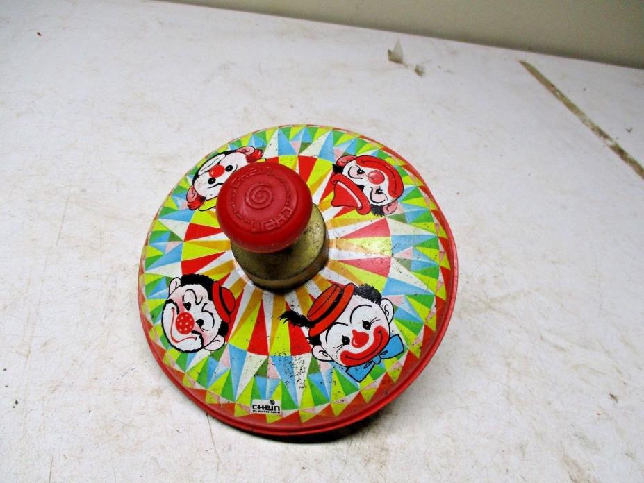 Old Metal Chein Child's  Spinning Top Toy