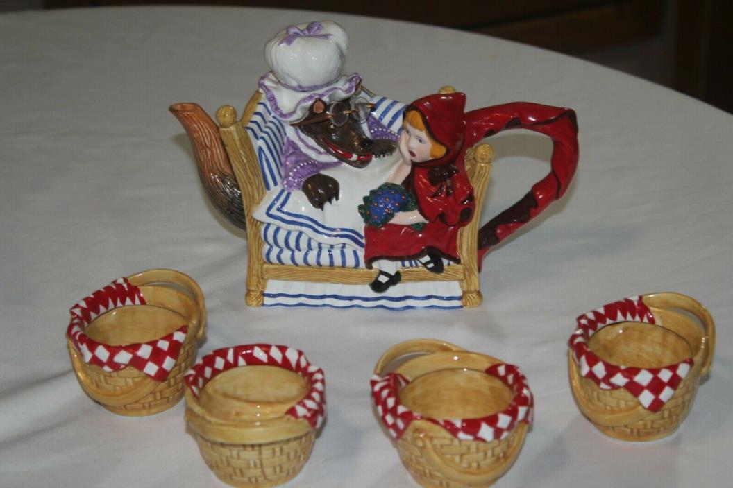 Collectable  Little red ridding hood tea set