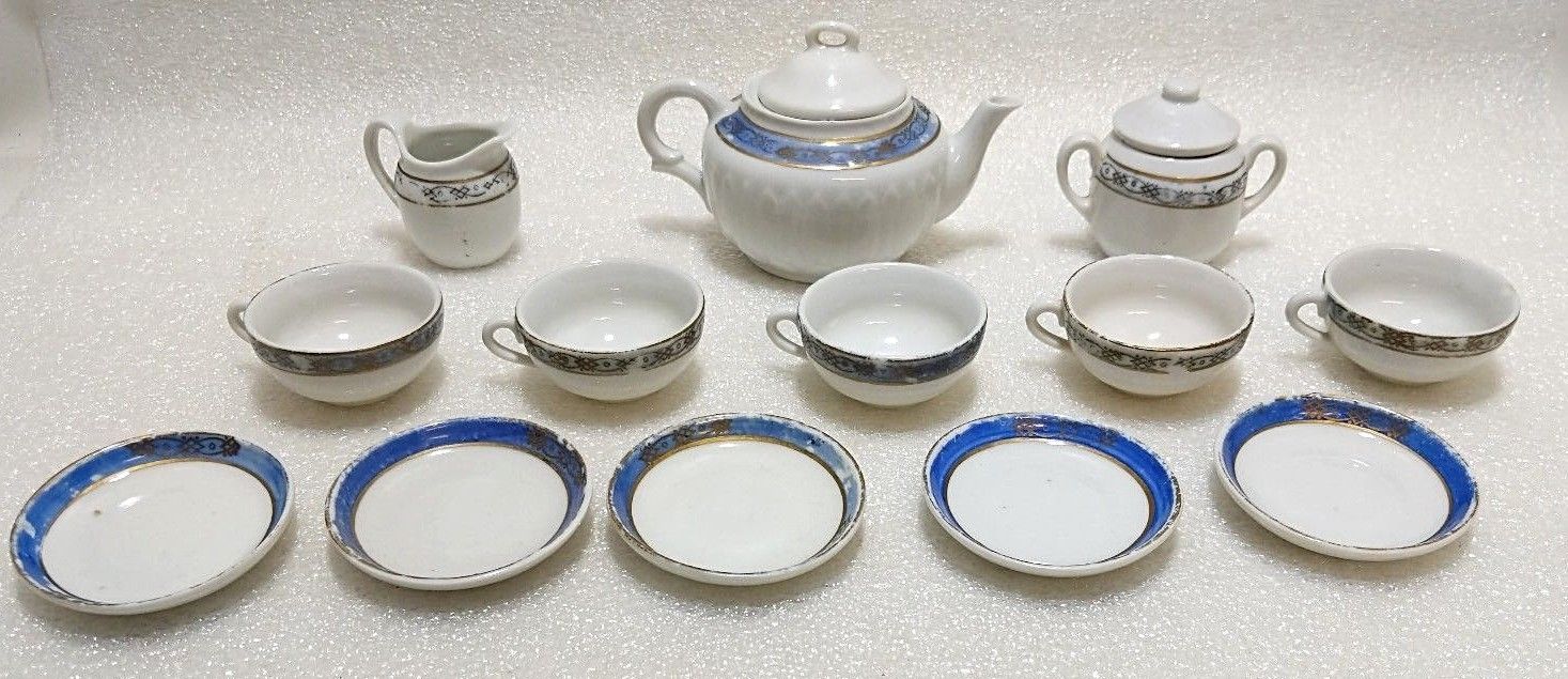 Blue And White Ceramic Tea Set