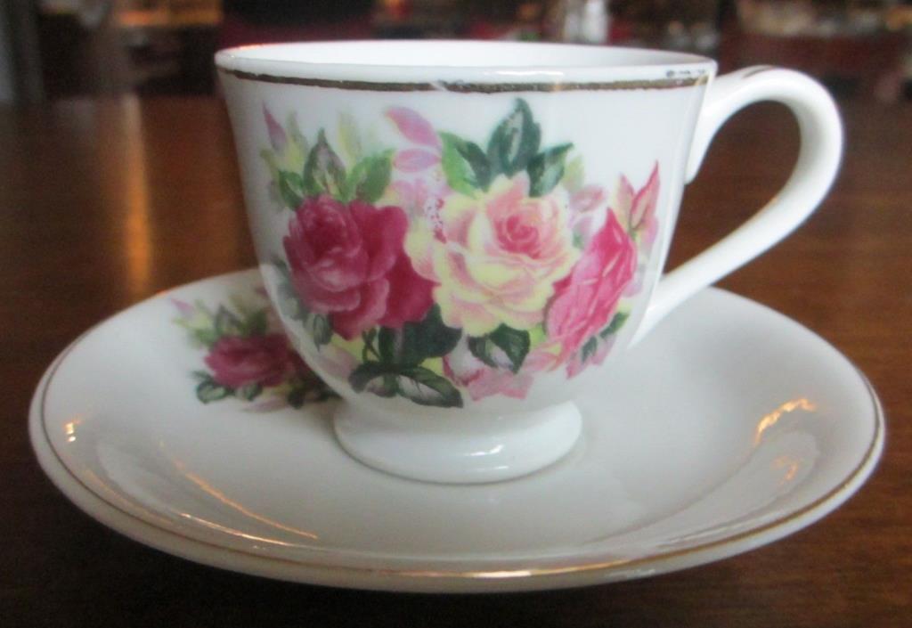 Vintage Ceramic cup and saucer, 1960's