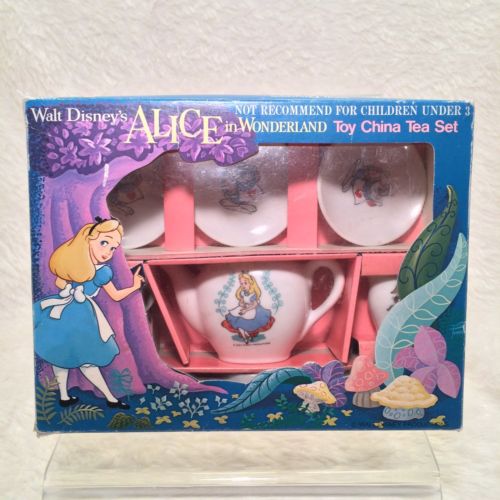 alice in wonderland toy china tea set