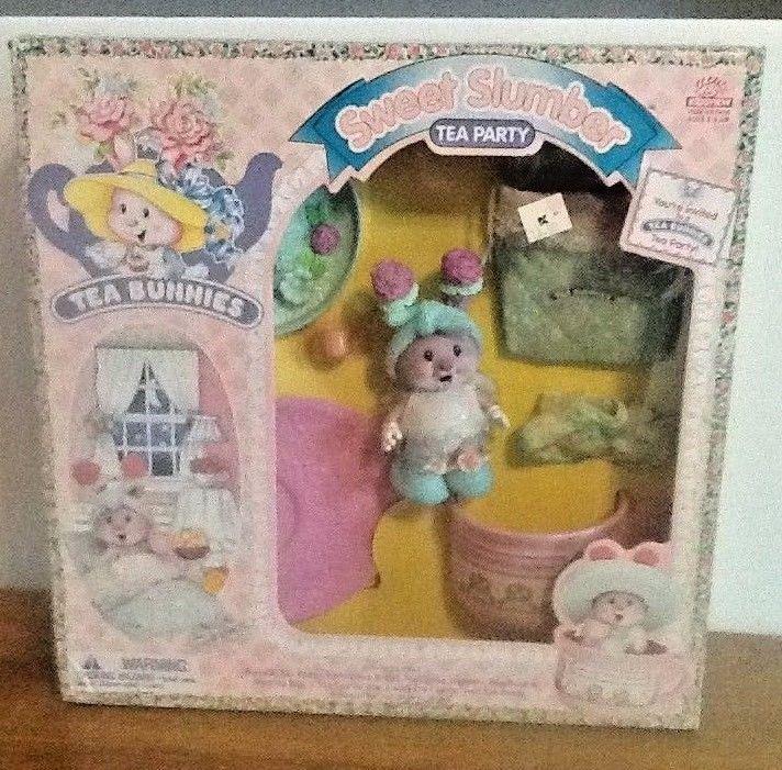 KIDSVIEW TEA BUNNIES VINTAGE BUNNY TOY TEA PARTY 