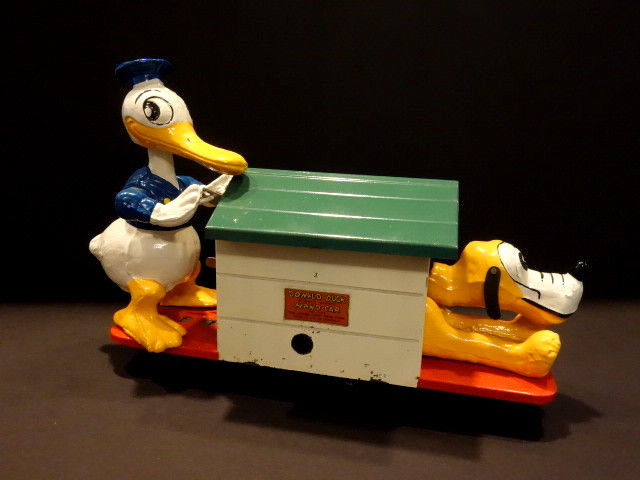 LIONEL TRAINS 1936 Donald Duck & Pluto Hand Car Walt Disney