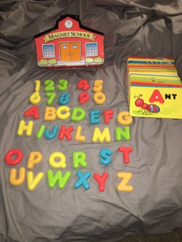 Parents Magazine Magnet School House Plus Cards Letters Numbers COMPLETE Toy