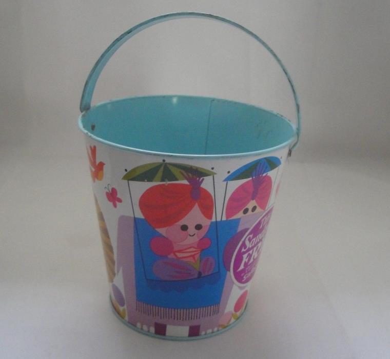Vintage Child's Tin Beach Sand Pail Premium from Safeguard Soap w/ Label 5