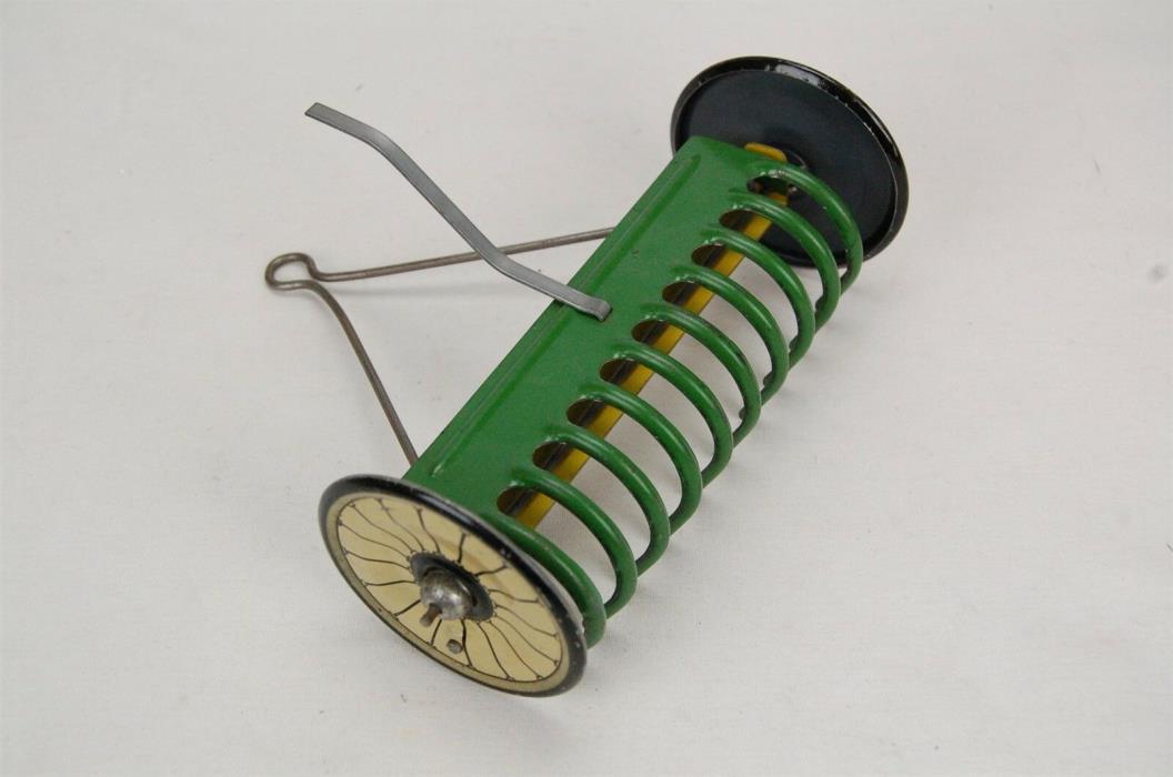 Marx Tractor Hay Rake Farm Toy Tin Green