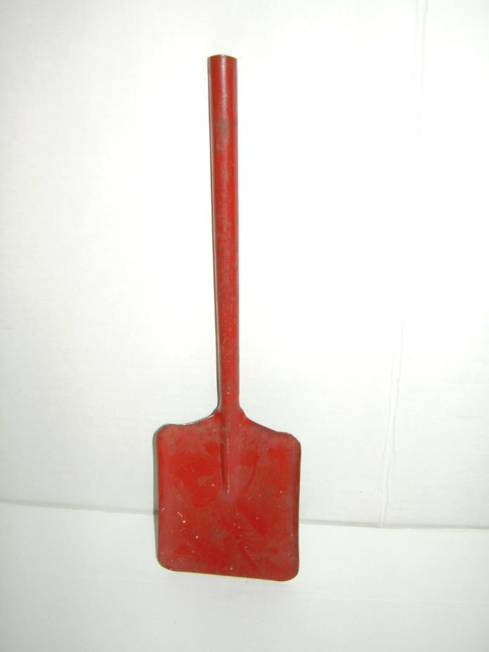 Vintage Child's Red Metal Shovel #2