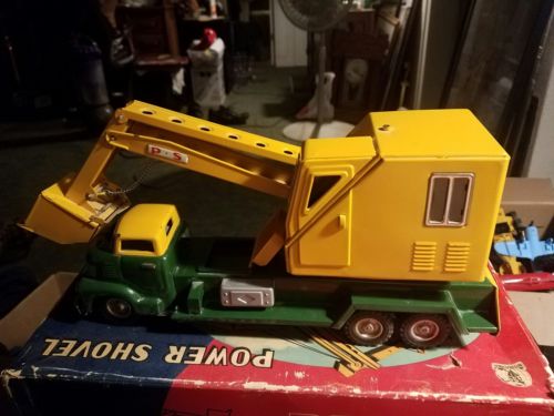 POWER SHOVEL FRICTION TRUCK S.S.S JAPAN TOYS S-1064 GMC MIB RARE ORIGINAL BOX