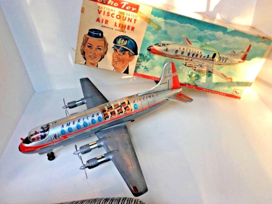 Rosko Toy Viscount Air Liner - battery operated - American Airlines