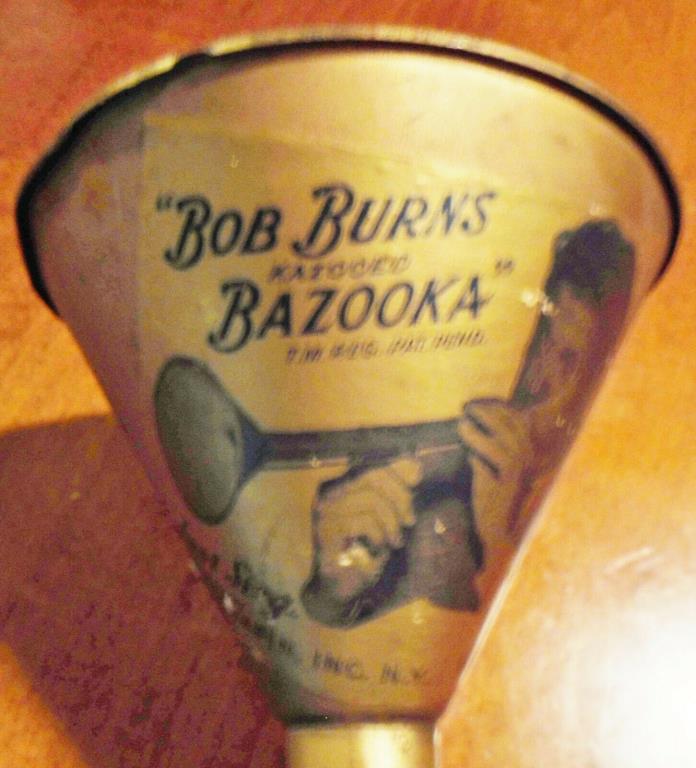 Vintage Bob Burns Tin Kazooed Bazooka NY USA