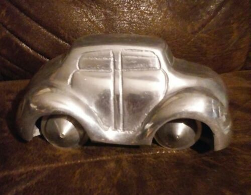 Vintage Aluminum VW Bug Dune Buggy Style Toy Car Rolling Wheels 6