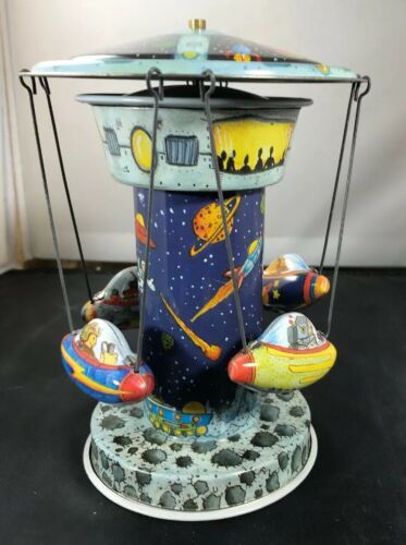 Schylling  Rocket  Carousel  Retro  Tin  Toys  Collector  Series