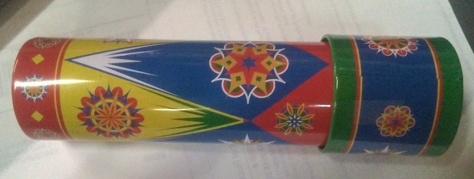 Classic Tin KALEIDOSCOPE Schylling 2002 Optical Science Toy Colorful Gift Retro