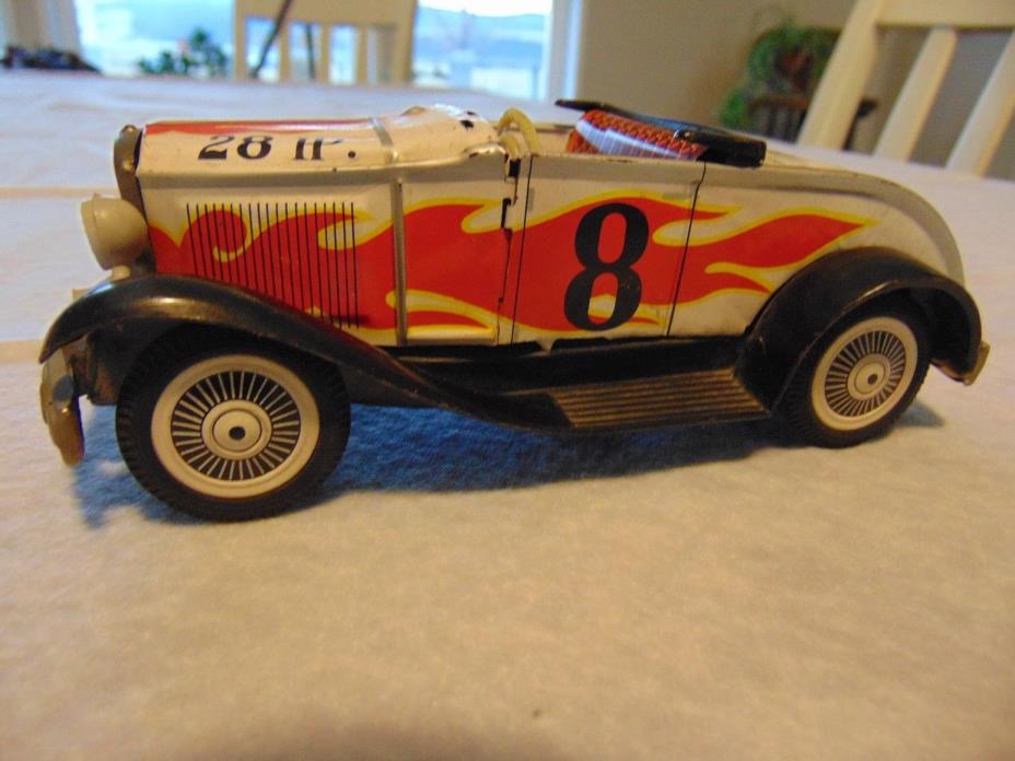 Cragstan tin litho Hot Rod Toy Rare made in japan1960s
