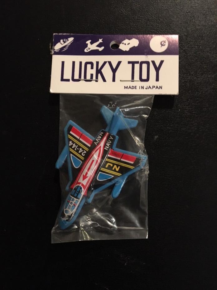 1960's Lucky Toy Miniature Jet in Original Bag & Header Card